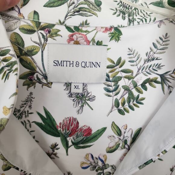 Smith & Quinn Eliza Top Botanical Print White Green size XL - Picture 9 of 9
